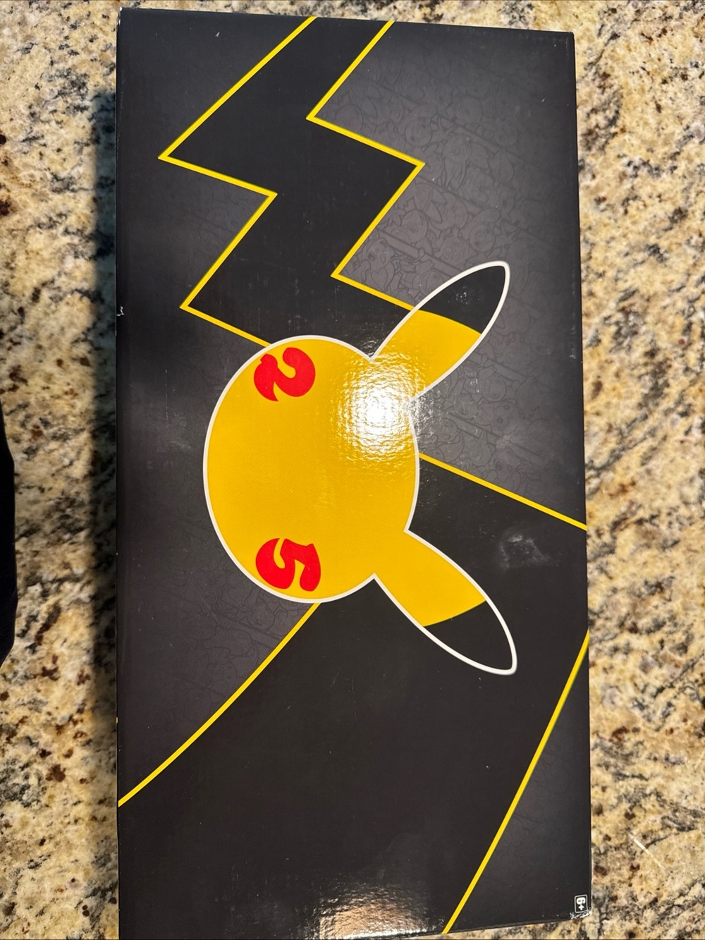 Pokemon Black Box with Yellow Pikachu Graphic and Red Accents